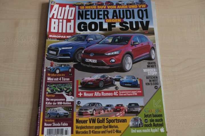 Deckblatt Auto Bild (23/2014)